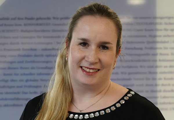 Isabel Groh, PhD, ERT, DABT Hohenstein's toxicologist, Isabel Groh, at Hohenstein Medical headquarters