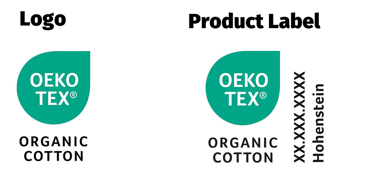 Difference Between OEKO-TEX® Logos and Labels OEKO-TEX® ORGANIC COTTON logo and label