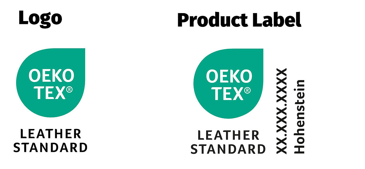 Difference Between OEKO-TEX® Logos and Labels OEKO-TEX® LEATHER STANDARD logo and label